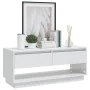 TV stand made of glossy white plywood 102x41x44 cm by , TV Furniture - Ref: Foro24-809491, Price: 72,60 €, Discount: %