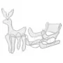 Christmas reindeer and sleigh with 432 LED mesh by , Christmas lights - Ref: Foro24-329816, Price: 83,44 €, Discount: %