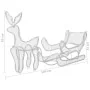 Christmas reindeer and sleigh with 432 LED mesh by , Christmas lights - Ref: Foro24-329816, Price: 83,44 €, Discount: %