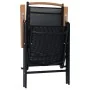 Folding garden chairs 2 units aluminum and black textilene by , Garden chairs - Ref: Foro24-41732, Price: 162,33 €, Discount: %