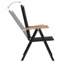 Folding garden chairs 2 units aluminum and black textilene by , Garden chairs - Ref: Foro24-41732, Price: 162,33 €, Discount: %