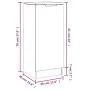 Oak Sonoma plywood sideboard 30x30x70 cm by , Sideboards - Ref: Foro24-811139, Price: 51,34 €, Discount: %