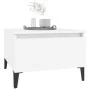 Mesa auxiliar de madera contrachapada blanco 50x46x35 cm de , Mesas auxiliares - Ref: Foro24-819516, Precio: 28,71 €, Descuen...