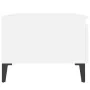 Mesa auxiliar de madera contrachapada blanco 50x46x35 cm de , Mesas auxiliares - Ref: Foro24-819516, Precio: 28,71 €, Descuen...