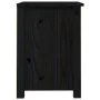Mesita de noche madera maciza de pino negra 40x35x49 cm de , Mesitas de noche - Ref: Foro24-813717, Precio: 49,85 €, Descuent...