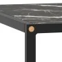 Schwarzer Couchtisch mit schwarzer Marmor-Glasplatte 80x80x35 cm. von , Couchtisch - Ref: Foro24-322878, Preis: 80,54 €, Raba...