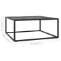 Schwarzer Couchtisch mit schwarzer Marmor-Glasplatte 80x80x35 cm. von , Couchtisch - Ref: Foro24-322878, Preis: 80,54 €, Raba...