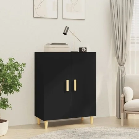 Schwarzer Sperrholz-Sideboard 70x34x90 cm von , Sideboards - Ref: Foro24-812097, Preis: 81,22 €, Rabatt: %