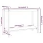 Mesa consola madera maciza de pino 110x40x80 cm de , Mesas auxiliares - Ref: Foro24-822282, Precio: 82,46 €, Descuento: %