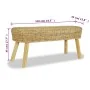 Entryway bench 110x35x45 cm natural rattan by , Benches for halls and storage - Ref: Foro24-244579, Price: 128,07 €, Discount: %