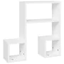 Wall shelves 2 units plywood white 50x15x50 cm by , Shelves and shelves - Ref: Foro24-807241, Price: 33,14 €, Discount: %