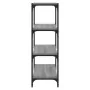 Estantería contrachapada y acero gris Sonoma 40x33x100 cm de , Librerías y estanterías - Ref: Foro24-819315, Precio: 56,41 €,...