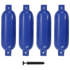 Boot Stoßstange 4 Stück PVC blau 51x14 cm von , Anlegen und Ankern - Ref: Foro24-92377, Preis: 60,91 €, Rabatt: %