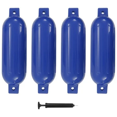 Boot Stoßstange 4 Stück PVC blau 51x14 cm von , Anlegen und Ankern - Ref: Foro24-92377, Preis: 60,91 €, Rabatt: %