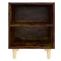 Bedside table with solid smoked oak wood legs, 40x30x50 cm by , Nightstands - Ref: Foro24-813098, Price: 30,27 €, Discount: %