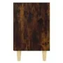 Bedside table with solid smoked oak wood legs, 40x30x50 cm by , Nightstands - Ref: Foro24-813098, Price: 30,27 €, Discount: %