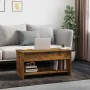 Rauchige Eiche-Optik Mittelholztisch aus Ingenieurholz 102x50x52,5cm von , Couchtisch - Ref: Foro24-819290, Preis: 77,21 €, R...