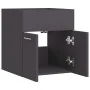 Waschbeckenunterschrank aus grauem Sperrholz, 41x38,5x46 cm. von , Badezimmermöbel - Ref: Foro24-804640, Preis: 34,56 €, Raba...