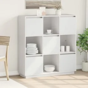 Tall solid pine wood sideboard 110.5x35x117 cm by , Sideboards - Ref: Foro24-814370, Price: 137,27 €, Discount: %