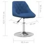 Silla de comedor giratoria 6 uds terciopelo azul de , Sillas de comedor - Ref: Foro24-3088773, Precio: 345,91 €, Descuento: %