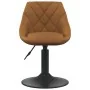 Drehstuhl für Esszimmer, 6 Stück, braunes Samtgewebe. von , Essstühle - Ref: Foro24-3088800, Preis: 339,93 €, Rabatt: %