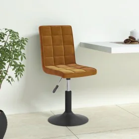 Drehbare Esszimmerstühle, 4 Stück, braunes Samtgewebe. von , Essstühle - Ref: Foro24-3089287, Preis: 217,96 €, Rabatt: %