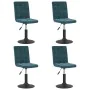 Drehbare Esszimmerstühle, 4 Stück, blauer Samt von , Essstühle - Ref: Foro24-3089293, Preis: 205,22 €, Rabatt: %