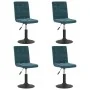 Swivel dining chairs 4 pcs blue velvet by , dining chairs - Ref: Foro24-3089293, Price: 208,22 €, Discount: %
