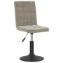 Drehstühle für Esszimmer, 6 Stück aus hellgrauem Samt. von , Essstühle - Ref: Foro24-3089300, Preis: 325,14 €, Rabatt: %