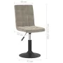Drehstühle für Esszimmer, 6 Stück aus hellgrauem Samt. von , Essstühle - Ref: Foro24-3089300, Preis: 325,14 €, Rabatt: %