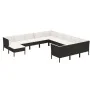 12-teiliges Gartenmöbel-Set mit schwarzen Polstern aus synthetischem Rattan. von , Gartensets - Ref: Foro24-3094524, Preis: 9...