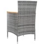 9-piece garden dining set with gray synthetic rattan cushions by , Garden sets - Ref: Foro24-3094939, Price: 850,90 €, Discou...