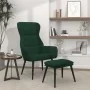 Relax armchair with dark green fabric footrest by , Armchairs - Ref: Foro24-3097434, Price: 118,18 €, Discount: %