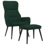 Relax armchair with dark green fabric footrest by , Armchairs - Ref: Foro24-3097434, Price: 118,18 €, Discount: %