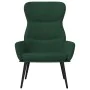 Sillón de relax con reposapiés tela verde oscuro de , Sillones - Ref: Foro24-3097434, Precio: 118,19 €, Descuento: %
