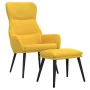 Entspannungssessel mit Fußhocker aus senfgelbem Stoff von , Sessel - Ref: Foro24-3097436, Preis: 120,75 €, Rabatt: %