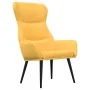 Relax armchair with fabric footrest in mustard yellow color by , Armchairs - Ref: Foro24-3097436, Price: 120,75 €, Discount: %