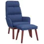 Relax armchair with blue fabric footrest by , Armchairs - Ref: Foro24-3097567, Price: 146,26 €, Discount: %