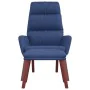 Relax armchair with blue fabric footrest by , Armchairs - Ref: Foro24-3097567, Price: 146,26 €, Discount: %