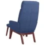 Entspannungssessel mit blauem Stoff und Fußstütze. von , Sessel - Ref: Foro24-3097567, Preis: 146,07 €, Rabatt: %