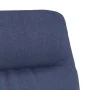 Sillón de relax con reposapiés tela azul de , Sillones - Ref: Foro24-3097567, Precio: 146,26 €, Descuento: %