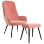 Relax armchair with pink velvet footstool by , Armchairs - Ref: Foro24-3097623, Price: 137,26 €, Discount: %