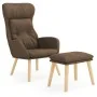 Relax armchair with brown fabric footstool by , Armchairs - Ref: Foro24-3097753, Price: 151,31 €, Discount: %