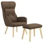 Relax armchair with brown fabric footstool by , Armchairs - Ref: Foro24-3097753, Price: 151,31 €, Discount: %