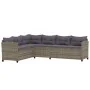 7-teiliges Gartensofa-Set mit grauen Polstern aus synthetischem Rattan. von , Gartensets - Ref: Foro24-3098170, Preis: 1,00 €...