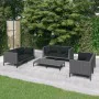 7-piece garden sofa set with dark gray synthetic rattan cushions by , Garden sets - Ref: Foro24-3099831, Price: 547,33 €, Dis...