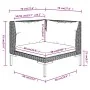 Gartensofas 7-teilig und Kissen aus dunkelgrauem Kunststoff-Rattan von , Gartensets - Ref: Foro24-3099831, Preis: 547,43 €, R...