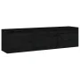 Muebles para TV 3 piezas madera maciza de pino negro de , Muebles TV - Ref: Foro24-3100128, Precio: 117,87 €, Descuento: %