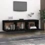 TV furniture set, 3 pieces, solid black pine wood by , TV Furniture - Ref: Foro24-3100128, Price: 117,87 €, Discount: %
