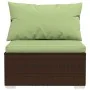 Garden furniture set, 7 pieces, with brown synthetic rattan cushions. by , Garden sets - Ref: Foro24-3101460, Price: 667,39 €...